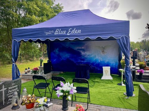 Parawan Blueeden zakład pogrzebowy